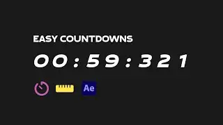 How to animate countdowns in After Effects with Type