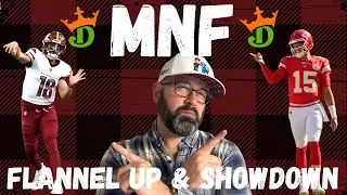 NFL DFS DraftKings Showdown Picks LIVE Strategy For Commanders-Chiefs Monday Night Football Lineups