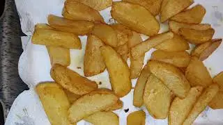 How to make flavoured crispy French fries/potato chips soft inside crispy outside|Seasoned Fries