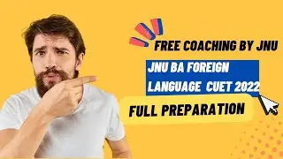 Join free coaching for BA entrance examination 2022|| study material ||#cucet #jnu #freecourse