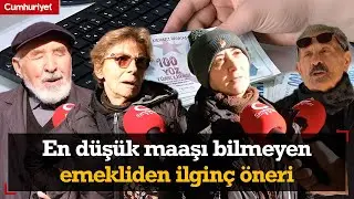 Böyle röportaj görülmedi! En düşük maaşı bilmeyen emekliden ilginç öneri: 30 yıl önceki gibi yaşasak