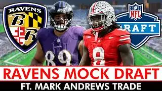 NEW Baltimore Ravens Mock Draft Ft. A BLOCKBUSTER Mark Andrews Trade