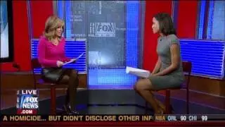 Alisyn Camerota black tights leather skirt 01 29 11 FaF HD