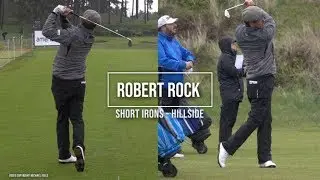 Robert Rock golf swing - Mid Irons (DTL & FO), Betfred British Masters, Hillside, May 2019.