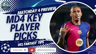 UCL Fantasy Matchday 4 Team Selection | Captaincy Options | Champions League Fantasy Tips 2024/25