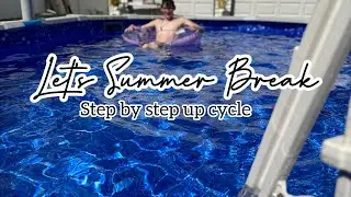 ✨NEW STEP BY STEP ABOVE GROUND POOL SET UP & REPAIR || Sunday Reset Motivation