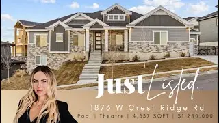 Utah LUXURY home in Traverse Mountain with a pool and view!