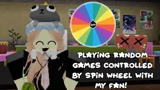 playing random games controlled by spin wheel with fan! 🔴
