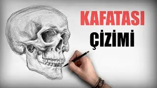 Kafatası karakalem çizimi (HIZLANDIRILMIŞ ÇİZİM)