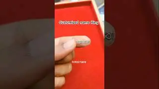 customized Name Ring Silver @srikmsthangamaaligai #shorts #silver #gift #jewelry