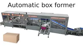 Automatic box former | packaging line | cartoning machine |