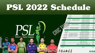 Pakistan Super League 2022 Start & Final Date Announced | psl news | Psl schedule | psl 2022