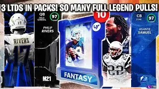 3 LTDS IN PACKS! SO MANY FULL LEGEND PULLS! TRIBUTE RIVERS, LTD LEGENDS ASANTE AND YANDA | MADDEN 21
