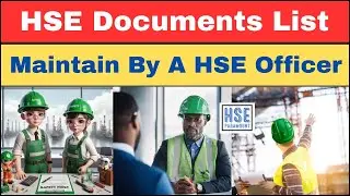 Documents a Safety Officer Should Maintain at Site | HSE Paramount #hseparamount #safetyofficer