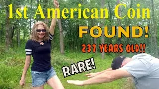 RARE 237 Year Old Coin FOUND!  The First patterned US Coin ever made and Cindie digs it up!  Crazy!