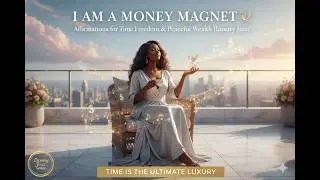 I AM A MONEY MAGNET 🕊️ Affirmations for Time Freedom & Peaceful Wealth (Luxury Jazz)