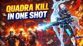 QUADRA KILL WITH ONE BULLET 😳🔥 | Free Fire Ranked Match