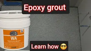 how to use epoxy grout, Ardex WA two part, on penny tile, or most tiles.