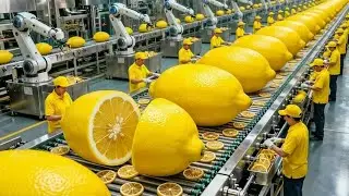 Inside a Modern Lemon Factory: How 10 Tons of Lemons Are Turned Into Powder (Full Process)