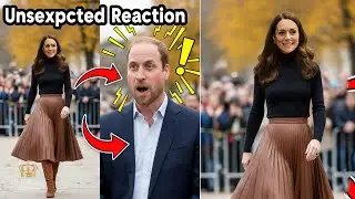 Prince William's Reaction to Kate's FIERCE Brown Skirt Look!