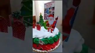 Merry Christmas Cake​ Birthday Cute Small នំខេកតូចធំស្អាត #cake #birthday #dessert #shorts #viral
