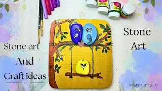 Creative Stone art|  stone craft for home decor#art @Kalakrutistudio32 