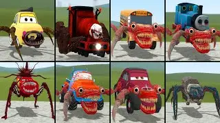 NEW CAR MONSTER: LUIGI CAR EATER, CHOO CHOO CHARLES, BUS EATER, TRAIN EATER MCC QUEEN AND FRIENDS..