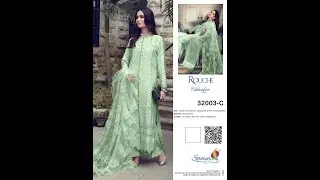 Saniya Trendz 32003 C Rouche Chikankari Edition Pakistani Suit