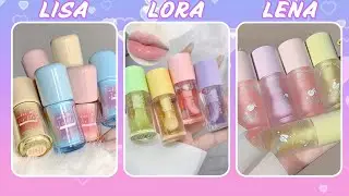 Lisa,Lora,& Lena💞choose your makeup 💝#lisalena #aesthetic #makeup 
