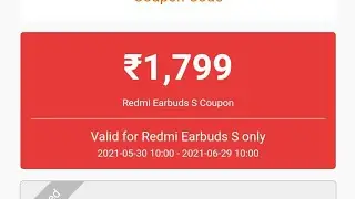 Redeem Redmi Earbuds S in GetApps