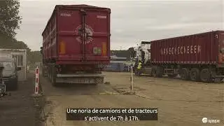 La SPAQUE &eacute;vacue des milliers de tonnes de d&eacute;chets &agrave; Wandre