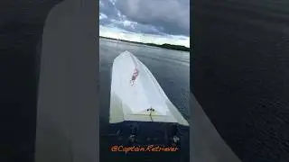 Top Gun cigarette boat salvage, but more of a wreck recovery Boat hit a rock at high speed at night!