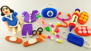 DIY How to make polymer clay Miniature Doctor set  | DIY polymer clay tutorial Medical kit