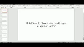 Hotel Search, Classification and Image Recognition System
