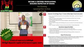 Quality Construction in Ghana? Certified Professional Building Inspectors of Ghana 🇬🇭 training