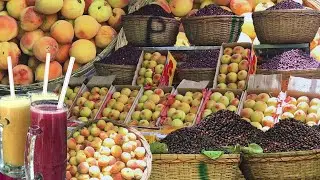 Amazing Fresh Juices in Cheap Amount | FALSA & PEACH JUICE RECIPE | Summer Drinks | Karachi Street