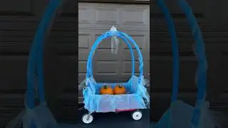 DIY Cinderella Carriage ✨#cinderella #fyp #viral #diy #disney #halloweendiy #halloween