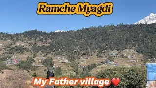 My Father village Ramche Myagdi❤️| आफ्नो गाउॅ घुम्दा छुट्टै खुशी लाग्ने रहेछ😍