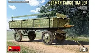Unboxing German Cargo Trailer MINIART 35320 - 1/35 Scale Plastic Model Kit Store