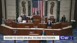 House returns for vote to end the government shutdown after nearly 2 months away