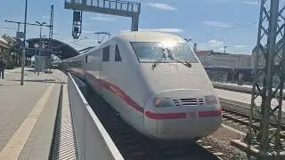 ICE930 (ICE 1) Abfahrt Halle (Saale) Hbf nach Berlin Gesundbrunnen