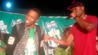 Dandizzy freestyles with Vector Tha Viper at Sprite Tripple Slam in Port Harcourt