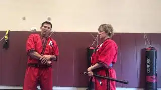 Filipino Stick & Knife - Single Stick Early Phase Grab 2 Counter Release or Take-down