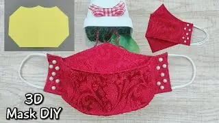 NEW STYLE 3D Breathable Mask Sewing Tutorial - No Fog on glasses Mask