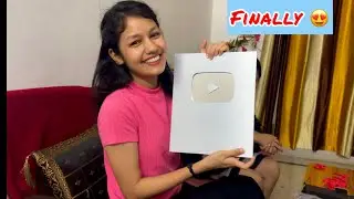 SILVER PLAYBUTTON ka Surprise😍