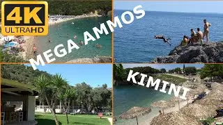 Mega Ammos and Kimini beach SIVOTA in 4K