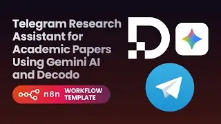 Build a Telegram AI Research Assistant with n8n + Decodo & Gemini AI