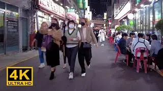 [4K] 부산 부평깡통시장 양곱창골목 포장마차 걷기 술집 맛집. I looked around Bupyeong Kkangtong Market and Yanggopchang Alley
