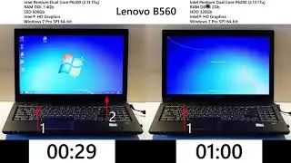 Скорость загрузки после апгрейда SSD, HDD, Memory (Upgrade Lenovo B560)