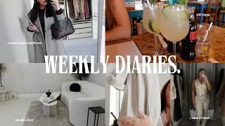 WEEKLY DIARIES | back to YouTube, work days + a big new in haul!